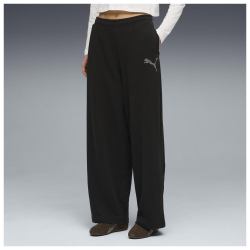 Puma Γυναικείο παντελόνι φόρμας Essentials Graphics Bedazzled Slouchy Pants